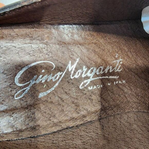 Gino Morganti Women's 7.5 Vintage Black Suede Slip-On Mules Heels - Picture 5 of 8